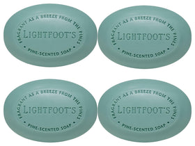 Perdy Good Lightfoot pine soap 4-bars pack for daily body and hand cleansing