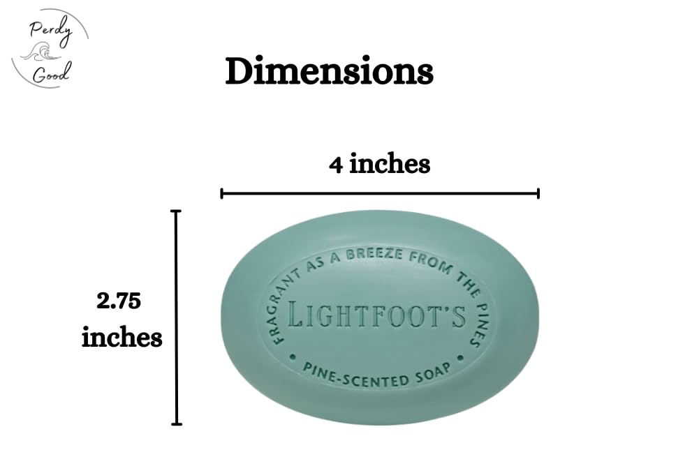 Perdy Good Lightfoot pine soap gift-ready packaging for men