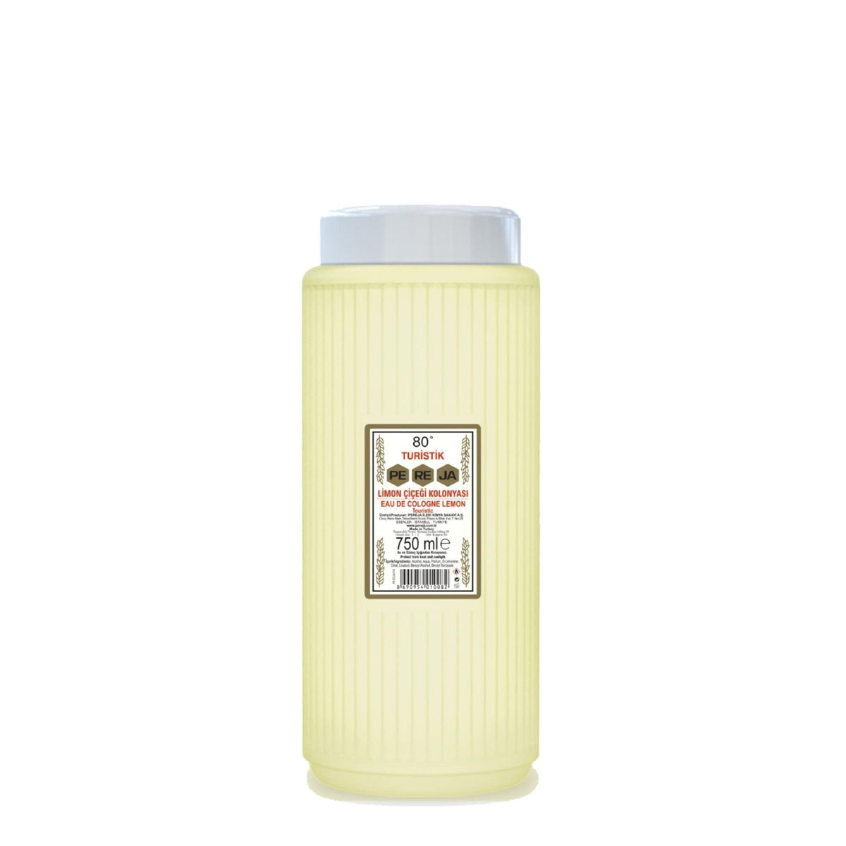 Pereja Lemon Cologne 750ml bottle delivers a bright, refreshing scent for everyday wear.