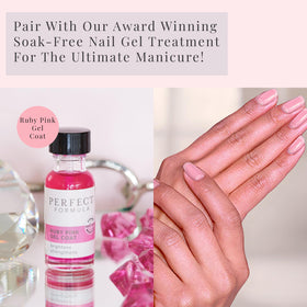 Perfect Formula crystal nail file smooth edge closeup, prevents snagging