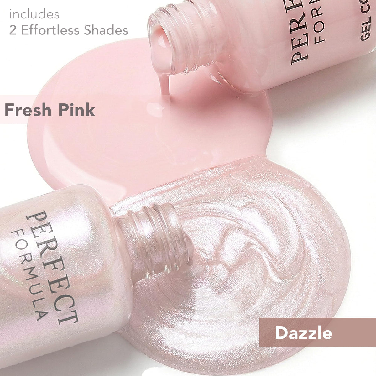 Perfect Formula Gel Coat Color Duo Dazzle bottle adds sheer color with repair benefits.