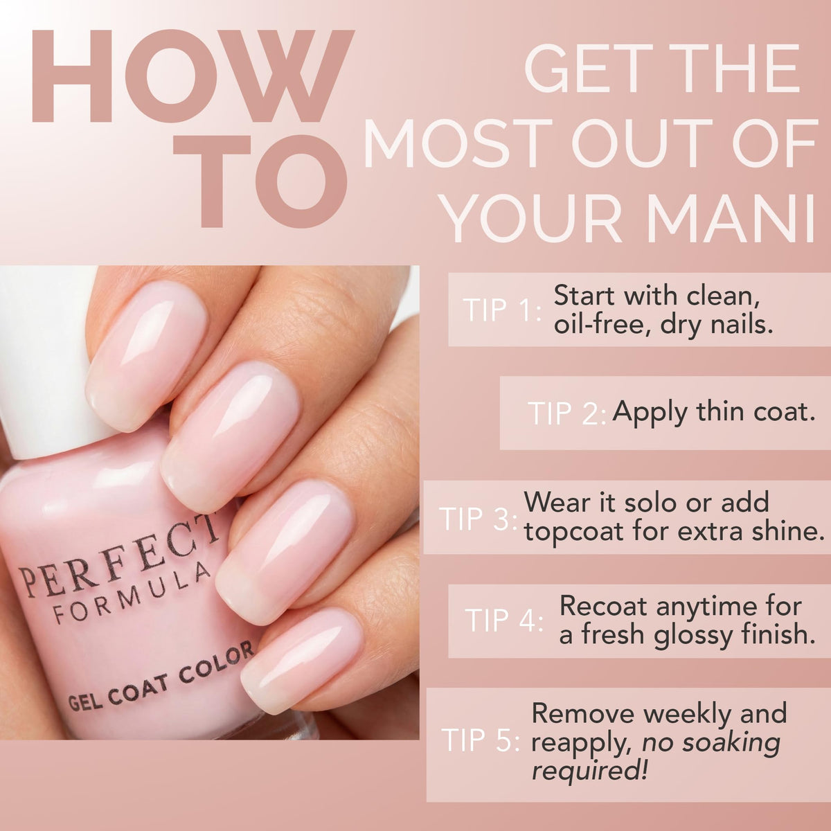 Perfect Formula Gel Coat Color Duo two-piece packaging for on-the-go care.