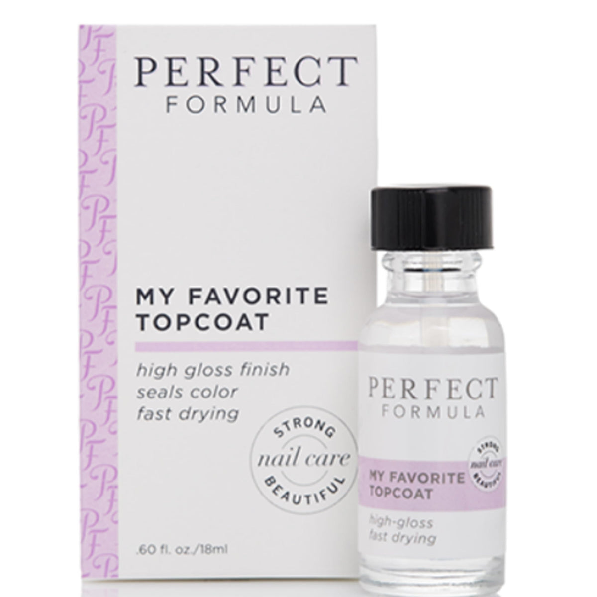 Perfect Formula My Favorite Top Coat brush application ensuring smooth, even coverage.
