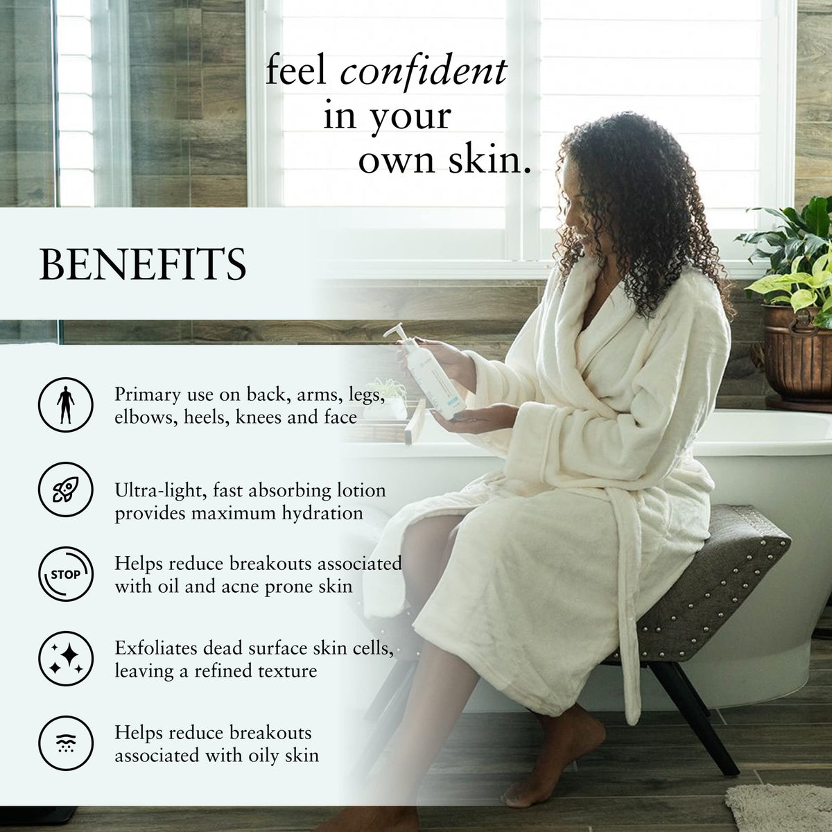 Perfect Image Gly + Sal Exfoliating Lotion pump top; easy daily application.