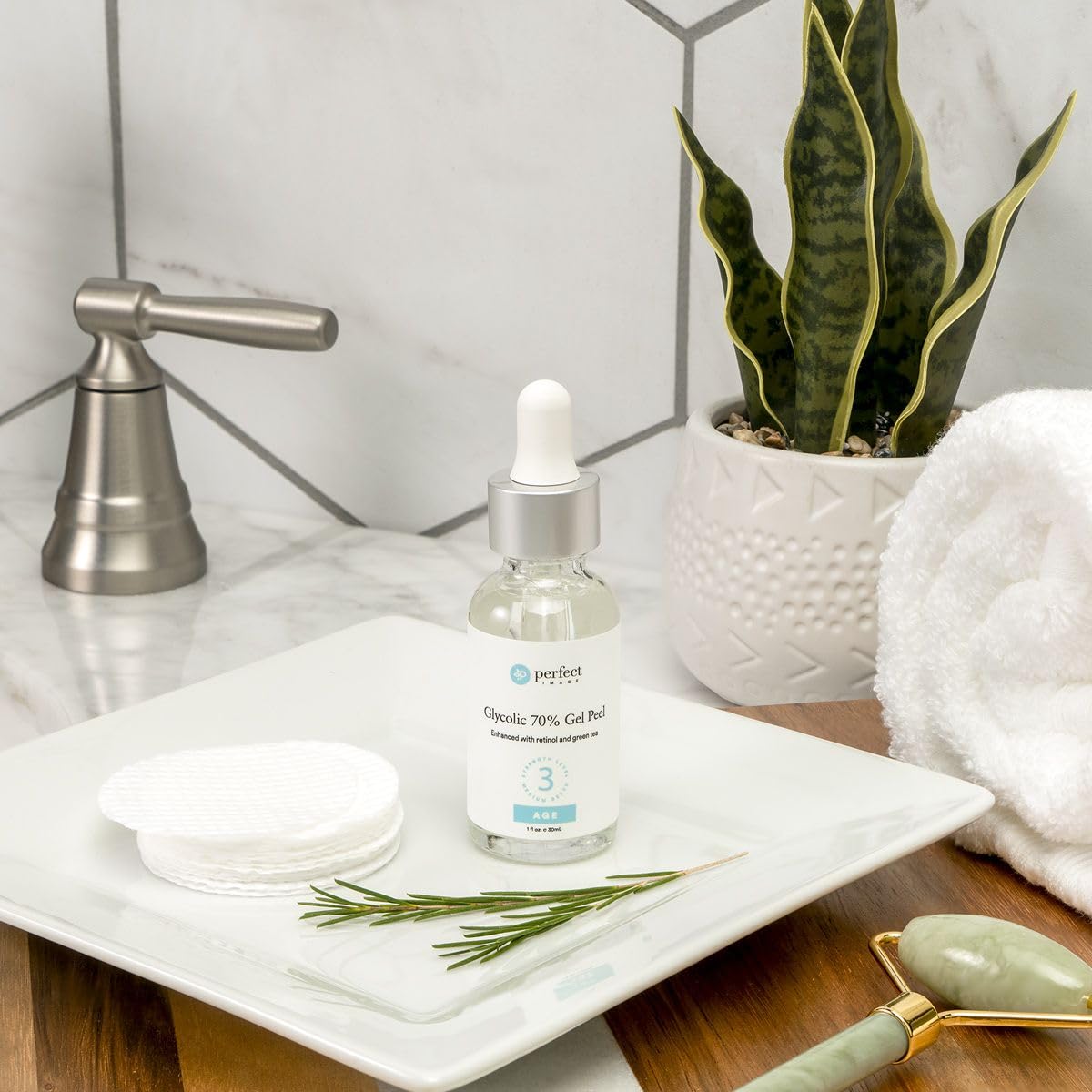 Retinol inclusion noted for potential texture improvement in skincare.