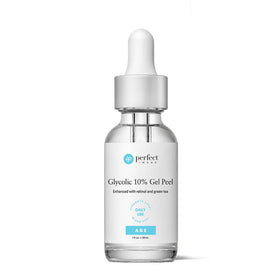 Perfect Image Glycolic Gel Peel bottle close-up showing the formula for smoother skin