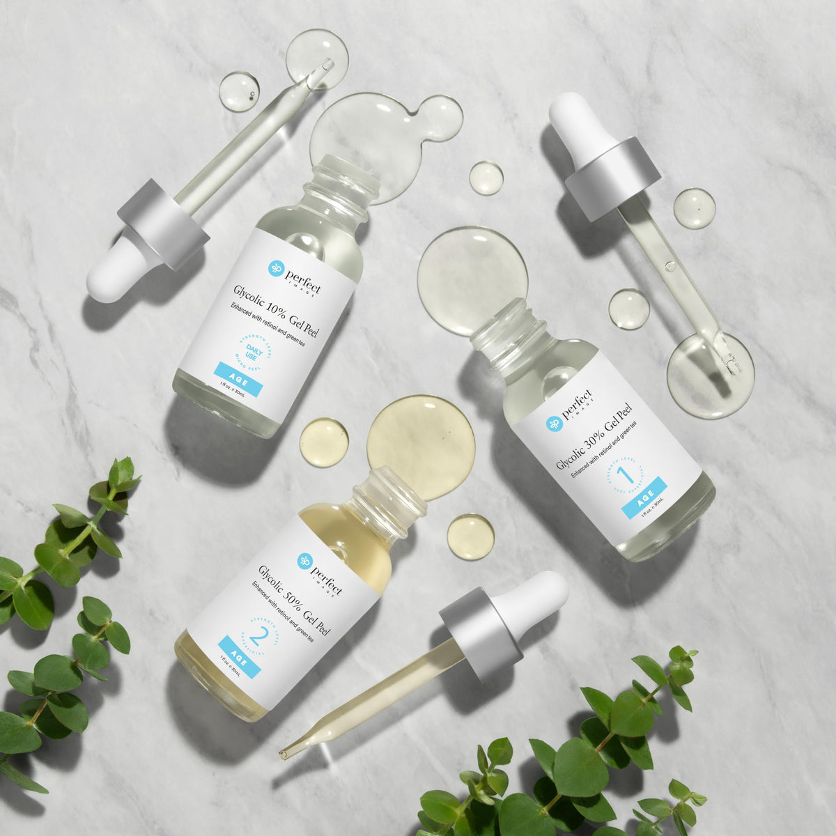 Perfect Image Glycolic Gel Peel packaging and label close-up