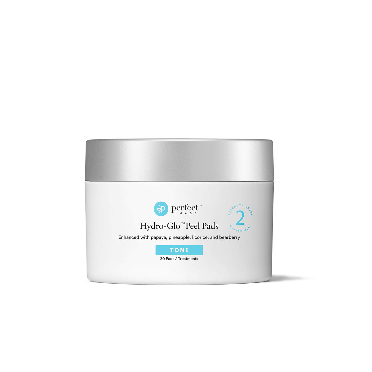 Perfect Image Hydro-Glo Peel Pads pack for at-home facial treatment.