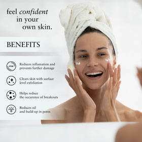 Oil-control and smoother surface texture implied by Perfect Image cleanser.
