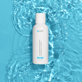 Pump detail shows easy, thorough cleansing with Perfect Image cleanser.