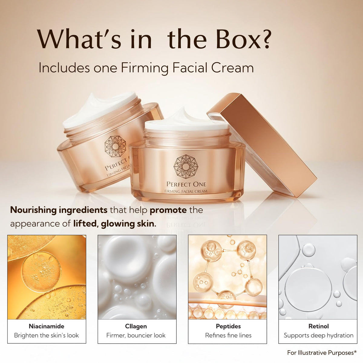 Perfect One application shows quick absorption and smooth finish.