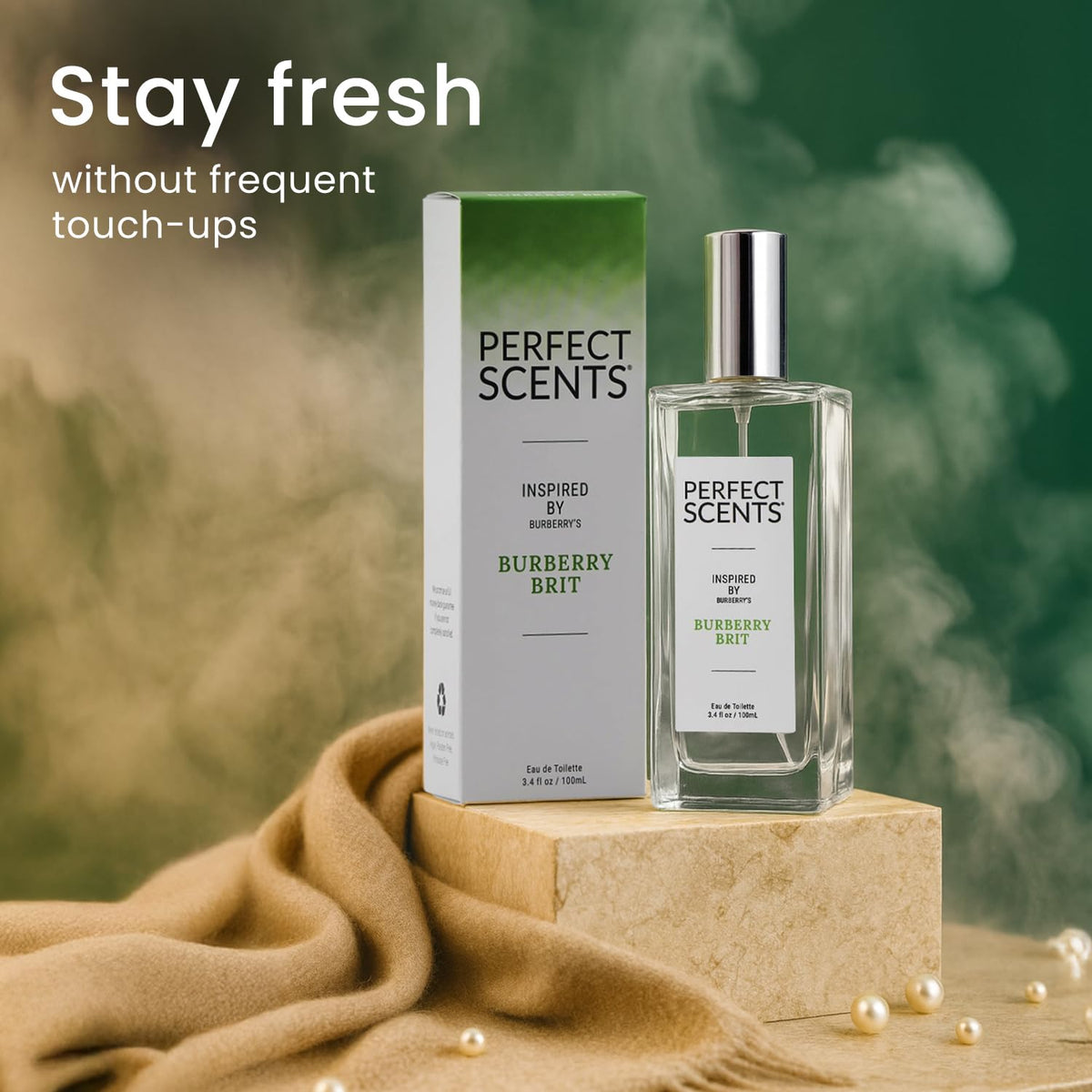 Perfect Scents bottle on dresser supports versatile daily wear.
