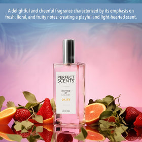 Perfect Scents vegan and paraben-free label on clean packaging.