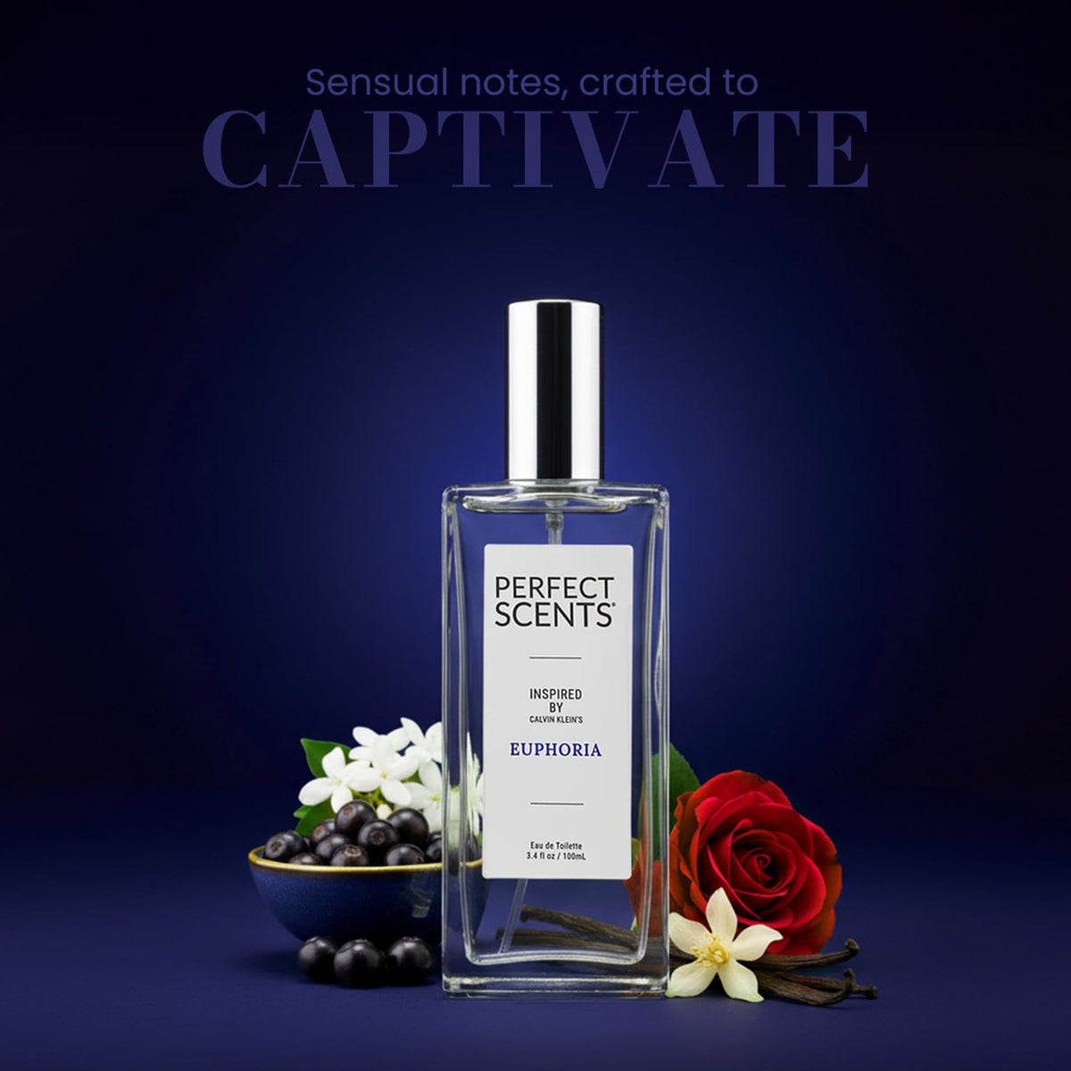 Perfect Scents bottle side view for long-lasting daily elegance.