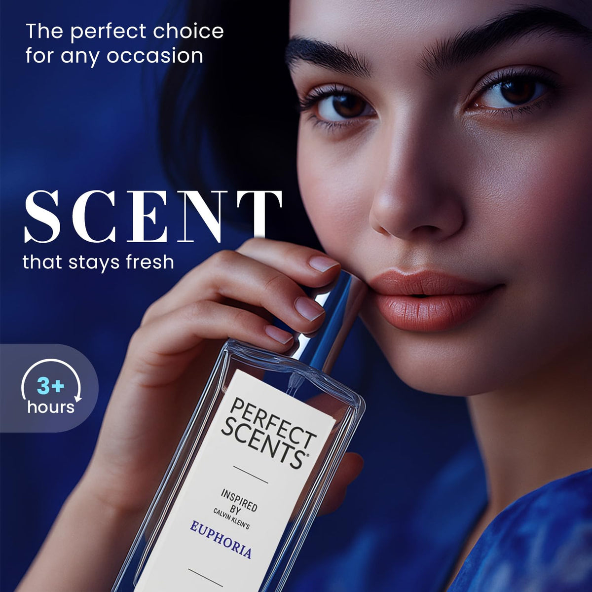 Perfect Scents spray-action demonstrates easy, even mist.