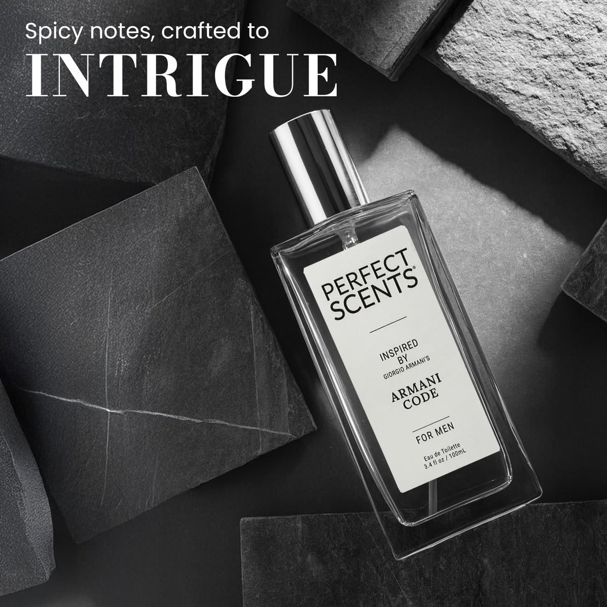 Perfect Scents EDT bottle highlights iced mandarin note for fresh mornings.