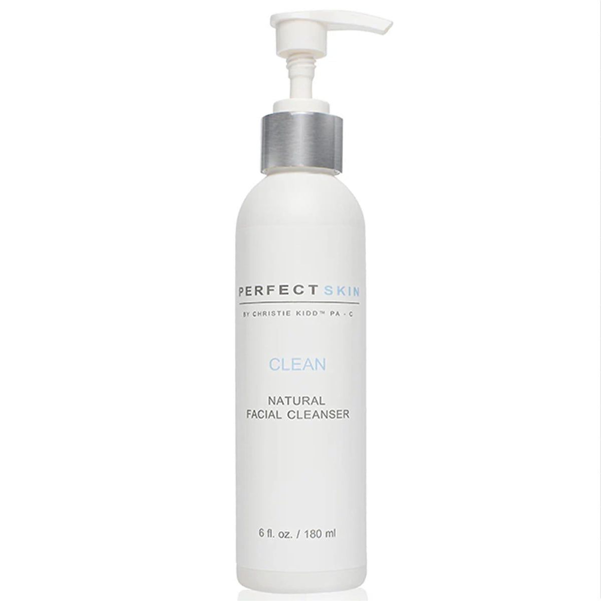 Perfect Skin by Christie Kidd cleanser bottle for daily cleansing and hydration.