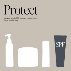 Perfect Skin by Christie Kidd Daily routine display with cleanser.