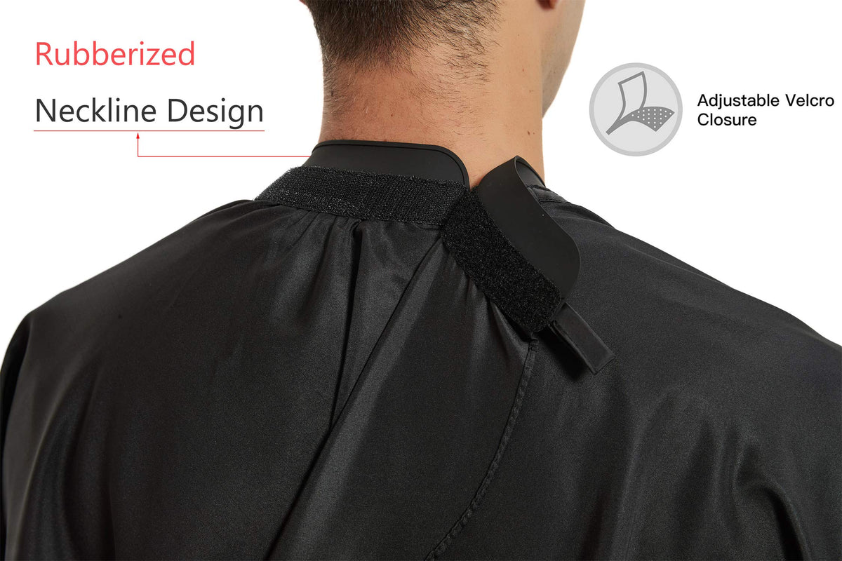 PERFEHAIR adjustable neck closure provides full front and back coverage.