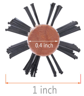PERFEHAIR ball-tipped nylon bristles gently grip curls for smooth styling