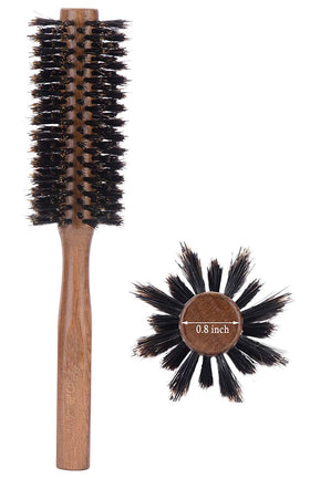 PERFEHAIR boar bristle round brush 2in closeup for smooth blowouts.