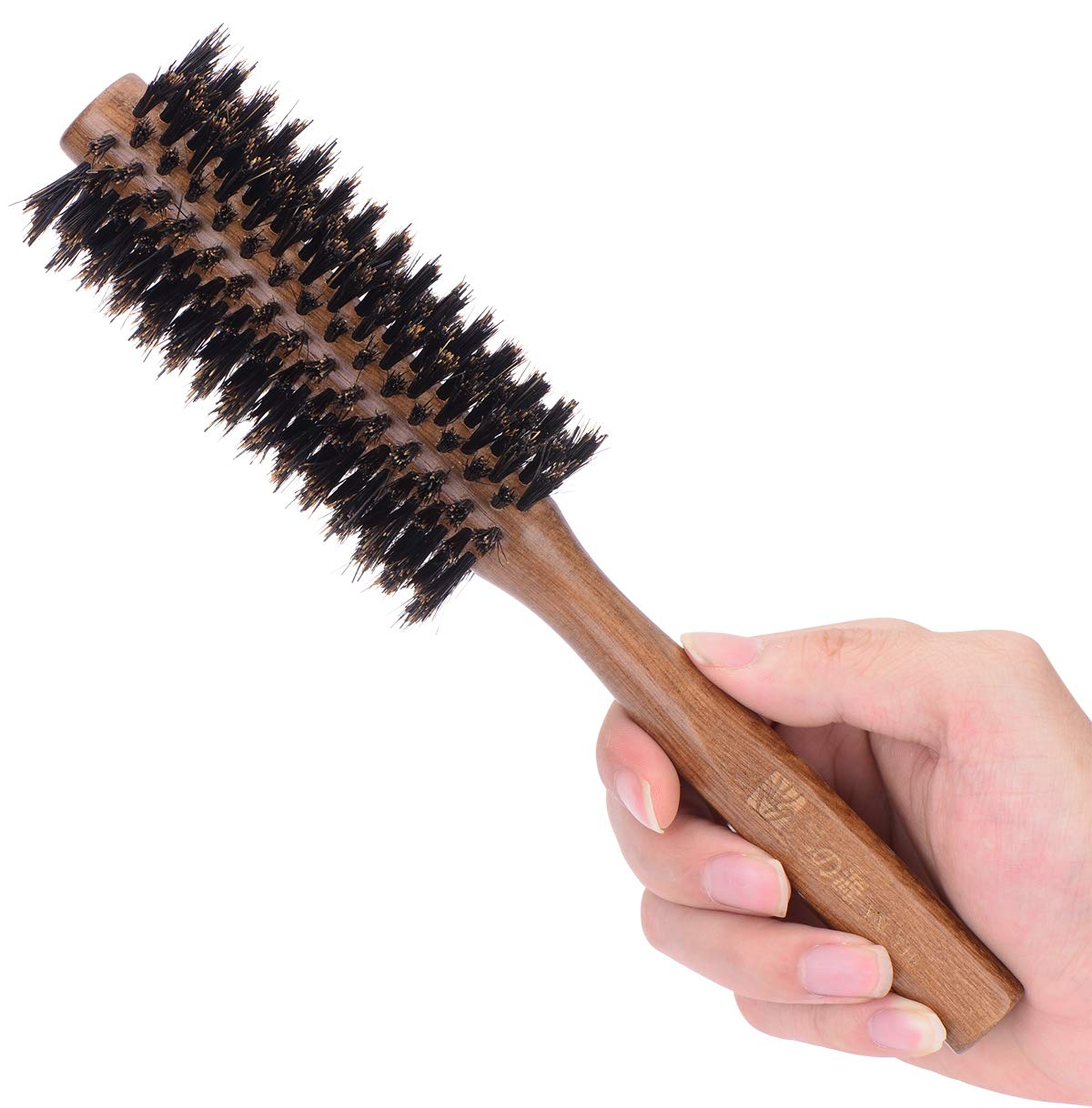 PERFEHAIR boar bristle round brush shine and smooth finish.