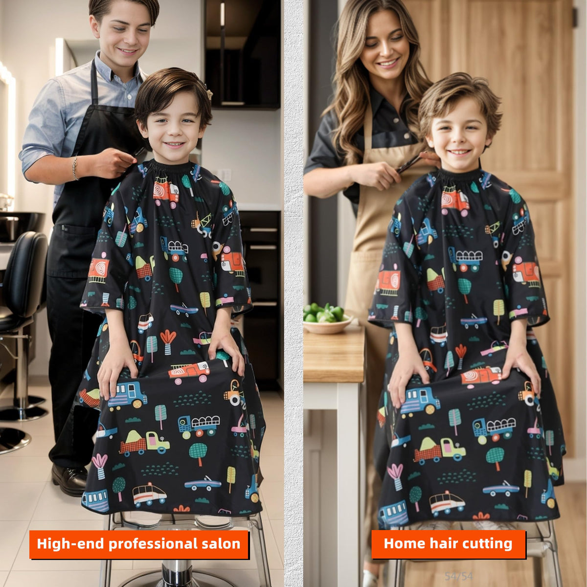 PERFEHAIR Water-repellent cape fabric keeps it clean and quick to wipe