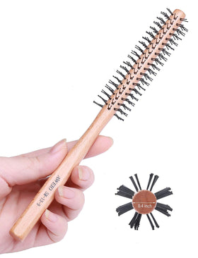 PERFEHAIR small round brush for short hair showing 1-inch barrel for lift