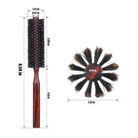 PERFEHAIR soft boar bristle round brush ideal for curling and shaping