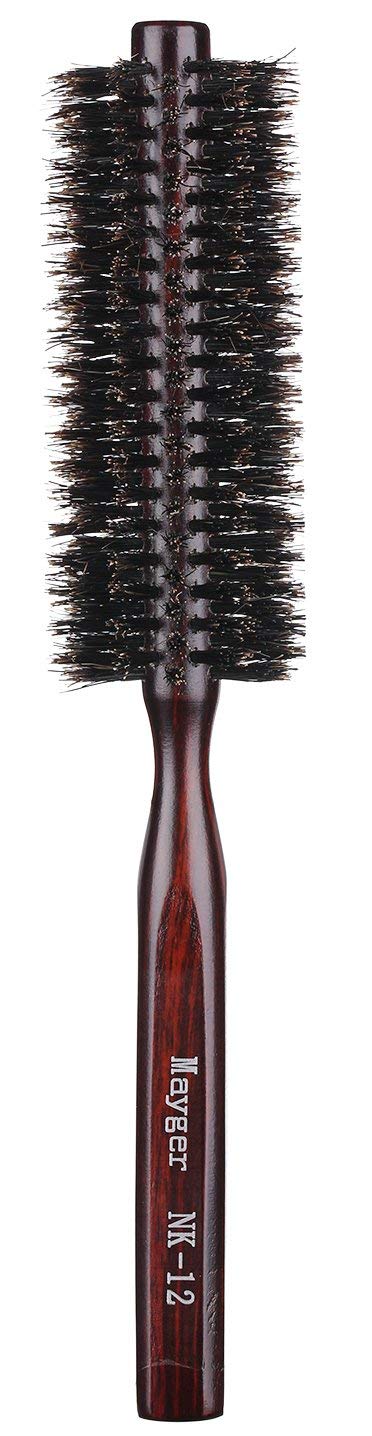 PERFEHAIR soft boar bristle round brush for drying hair with gentle scalp lift