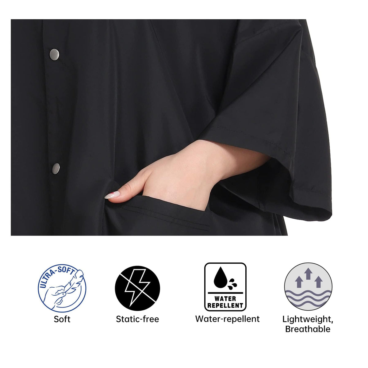 PERFEHAIR design features two large pockets for tools and easy access while working.