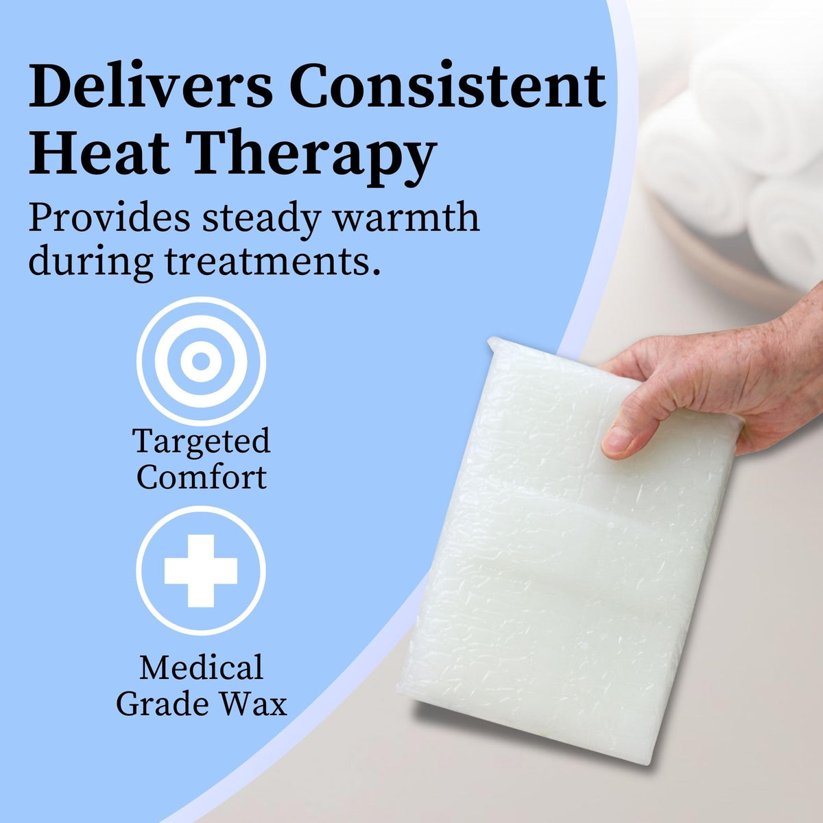 Performa wintergreen paraffin wax for hands, cool aroma enhances therapy.