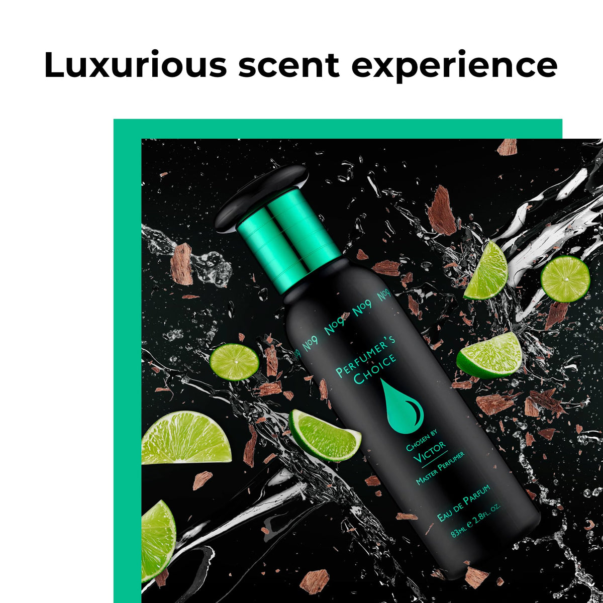 Perfumer's Choice No 9 Victor spray action showing quick refresh