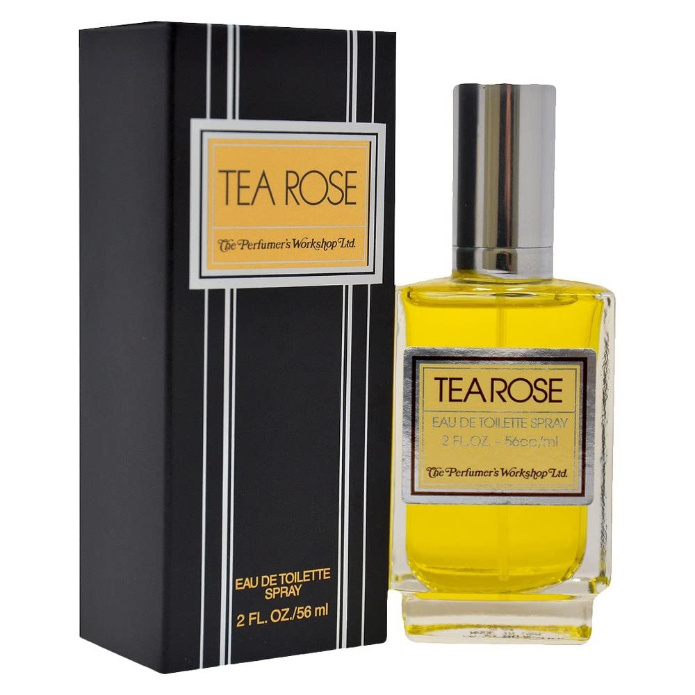 Tea Rose by Perfumers Workshop packaging and bottle, ideal gift choice.