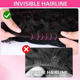 PERISMODA Burmese Curly Half Wig 18-inch length for versatile styling.