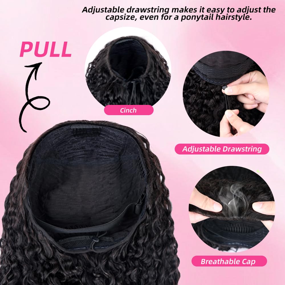 PerisModa Burmese curly half wig natural color blends flawlessly.