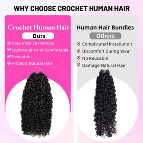 PERISMODA Feather Crochet Hair half-up style—versatile option for quick, stylish looks.