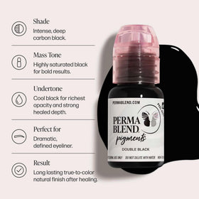 Perma Blend Double Black bottle pour highlights smooth flow for precise strokes