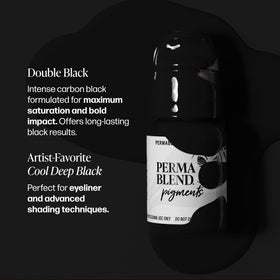 Perma Blend Double Black ink drop for deep carbon hue on lash lines