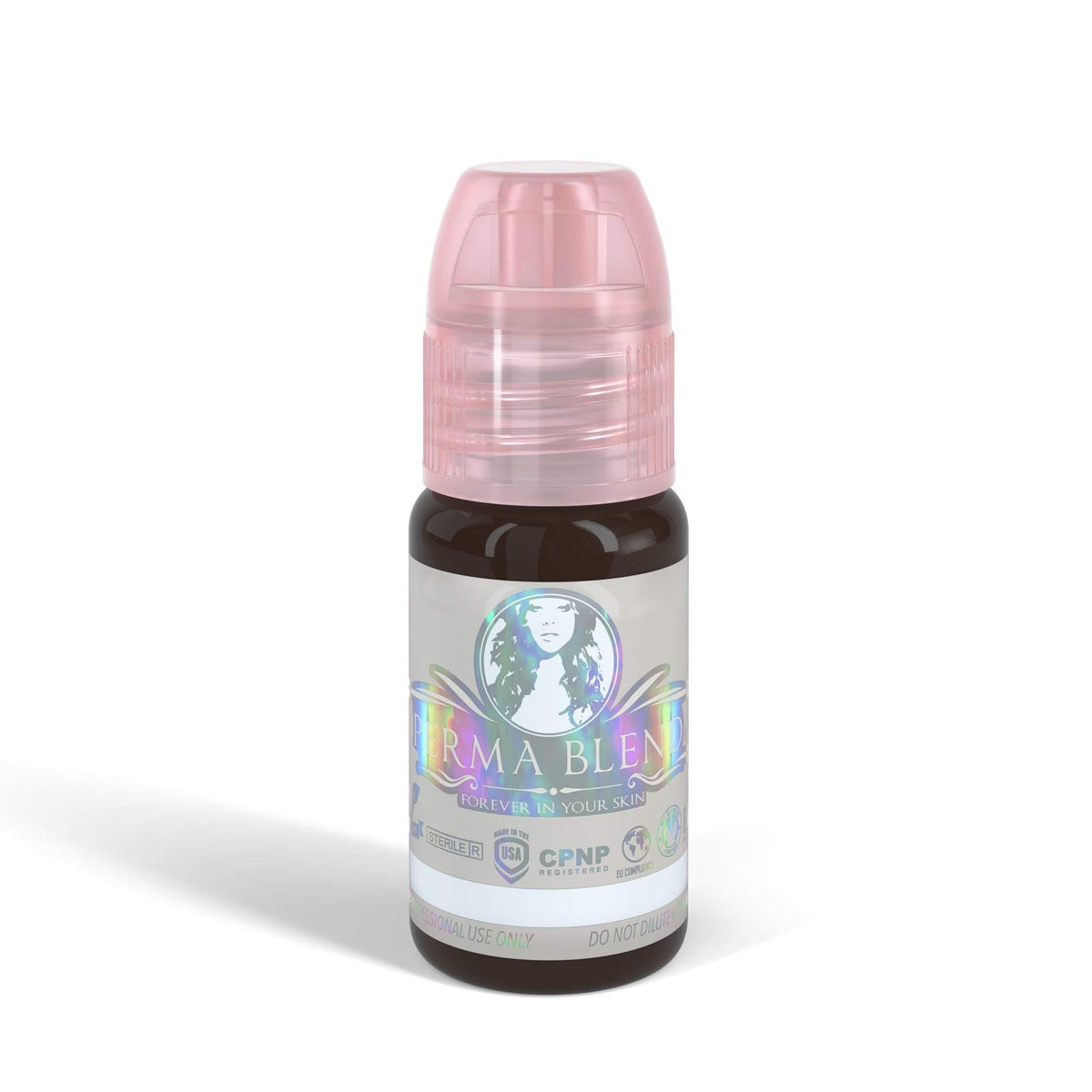 Perma Blend Espresso Brown pigment bottle for brows delivers lasting, natural shade.