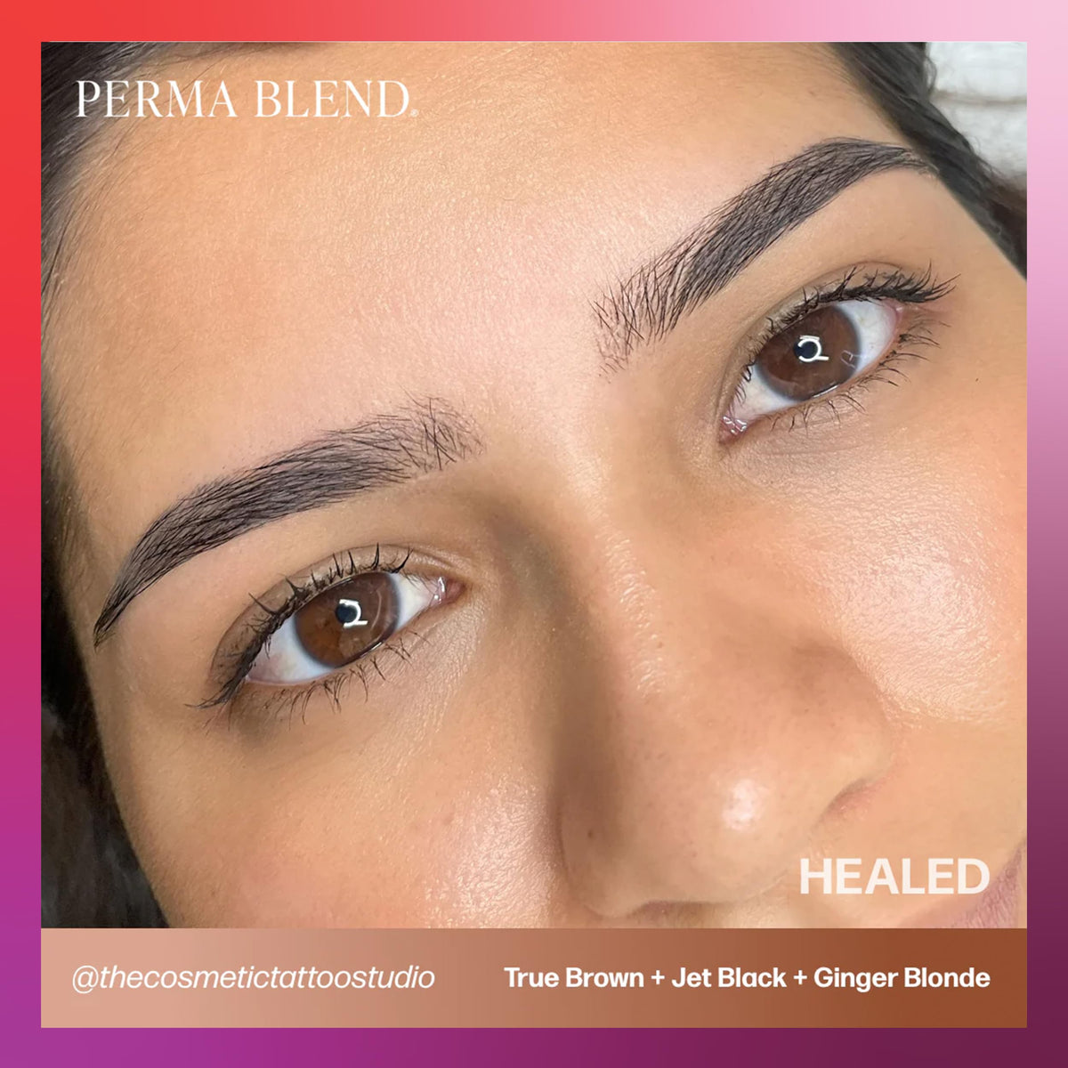 Natural warm light brown pigment blending with various skin tones