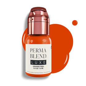 Perma Blend Luxe Orange Peel bottle showing pigment for precise microblading application