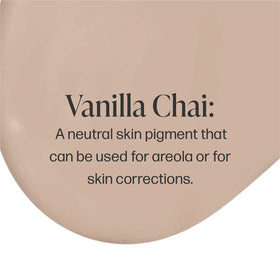 Vanilla Chai areola correction visualization showing natural shade matching