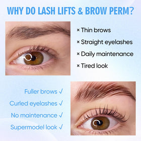Disposable sachets ensure clean, quick lash and brow application