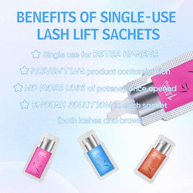 Long-lasting finish supports weeks of lifted lashes