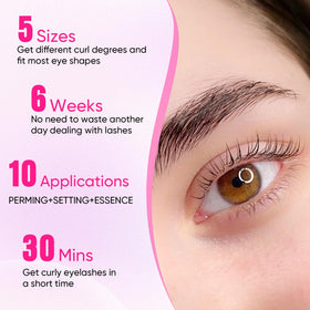 PERMANIA lash lift kit strong glue close-up ensuring strong lash adhesion.