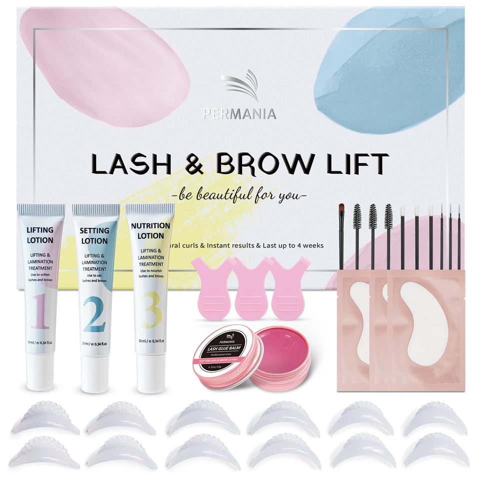 PERMANIA packaging upgrade for lash lift kit showing premium presentation and spill-free design