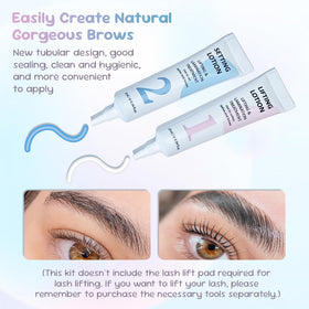 PERMANIA setting lotion 10ml tube for brow lamination and lash lift.