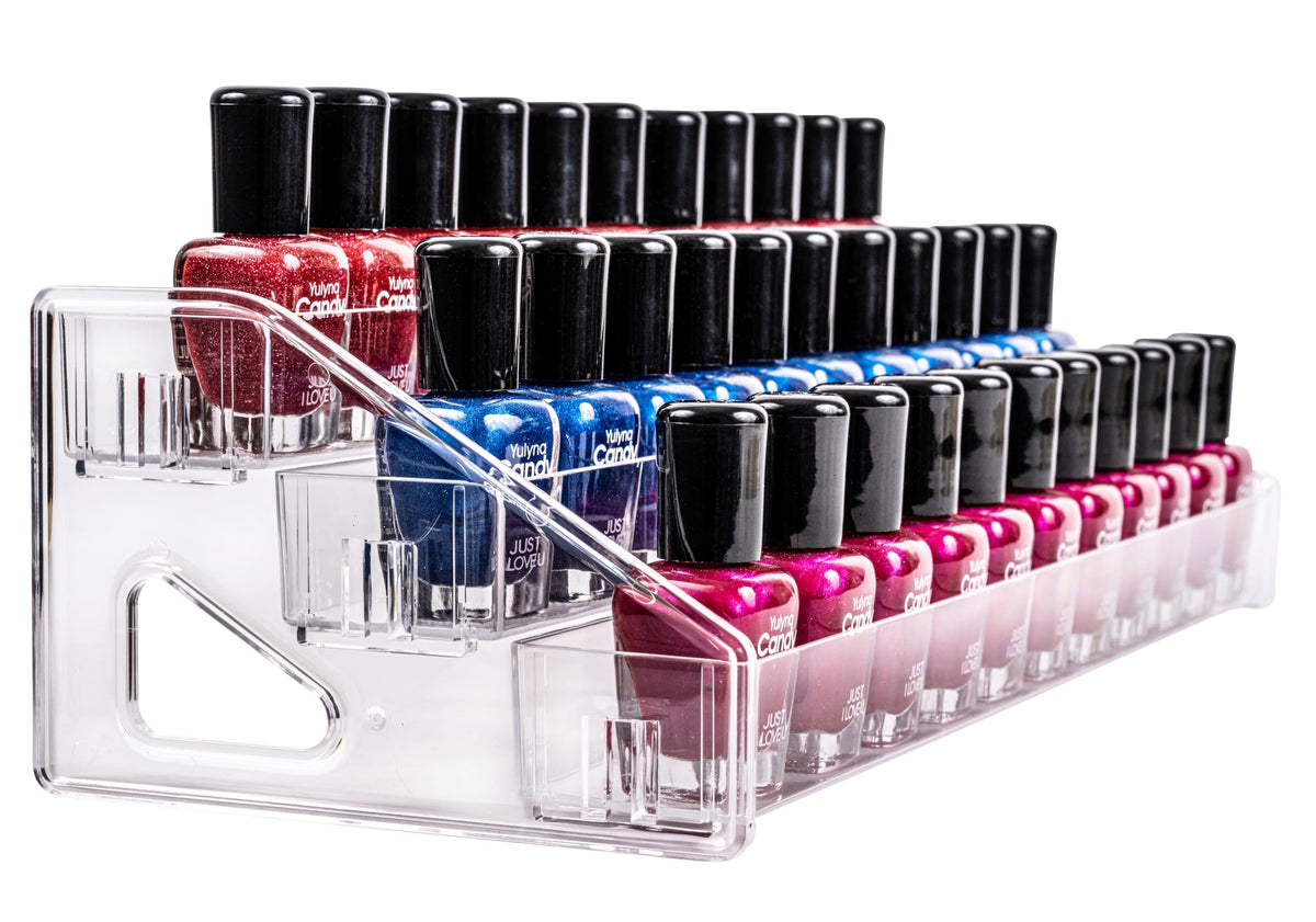 Pero Pero acrylic makeup and sunglasses organizer showcasing multi-use storage