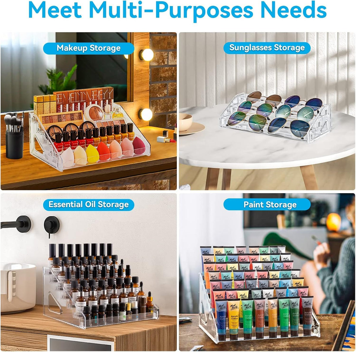 Pero Pero clear acrylic countertop organizer tidy and accessible